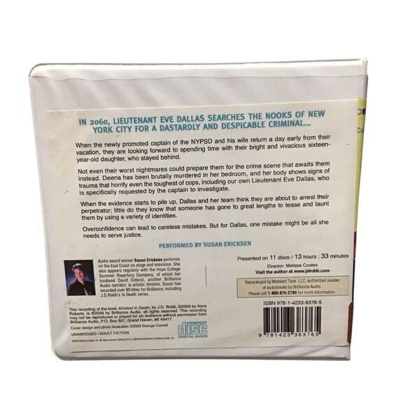 J.D. Robb 'Kindred in Death' CD Audiobook - Picture 2 of 4